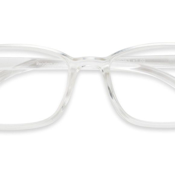 Clear Frame Wayfarer Readers 2.5 Strength NEW w/Case - Picture 11 of 11